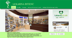 Desktop Screenshot of lekarnabitenc.si